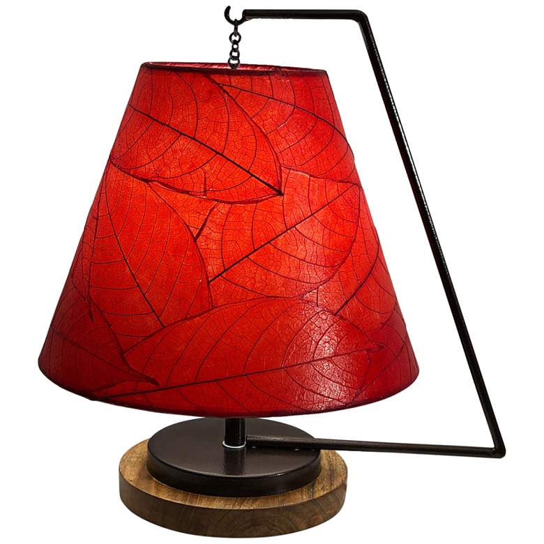 Image 1 Eangee Pendulum 17 inch High Red Accent Table Lamp