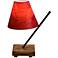 Eangee Polearm Red Cocoa Leaves Accent Table Lamp