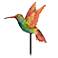 Eangee Rainbow Hummingbird 24" High Decorative Garden Stake