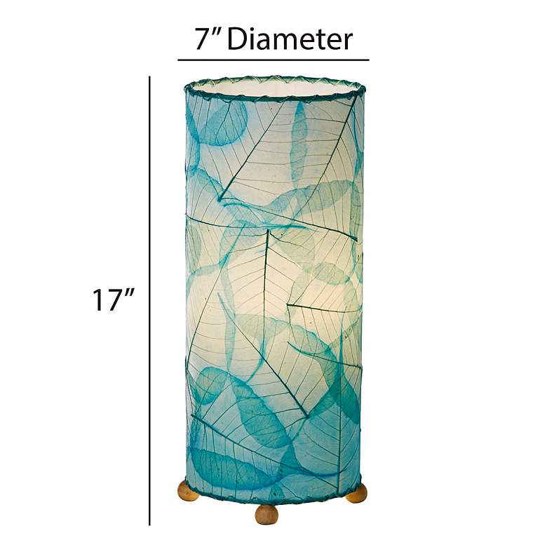 Image 5 Eangee Sea Blue 17" High Uplight Handcrafted Accent Table Lamp more views