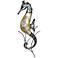 Eangee Seahorse 22"H Gray and Pearl Capiz Shell Wall Decor
