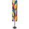 Eangee Sequoia Giant 72" High Cocoa Leaf Multi Color Floor Lamp