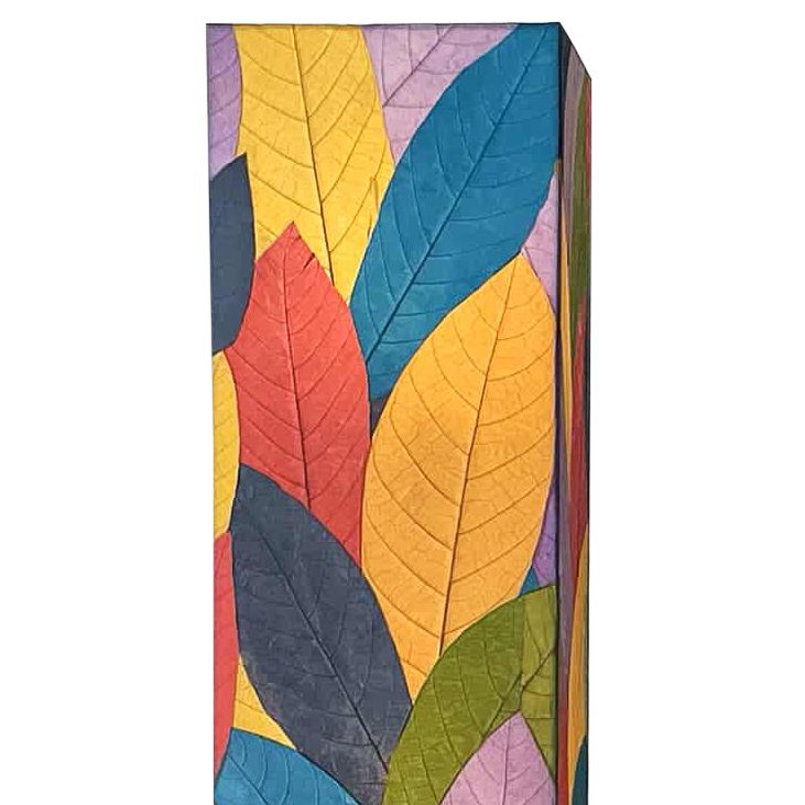 Image 3 Eangee Sequoia Giant 72" High Cocoa Leaf Multi Color Floor Lamp more views