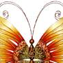 Eangee Sunflower Butterfly 12" Wide Capiz Shell Wall Decor