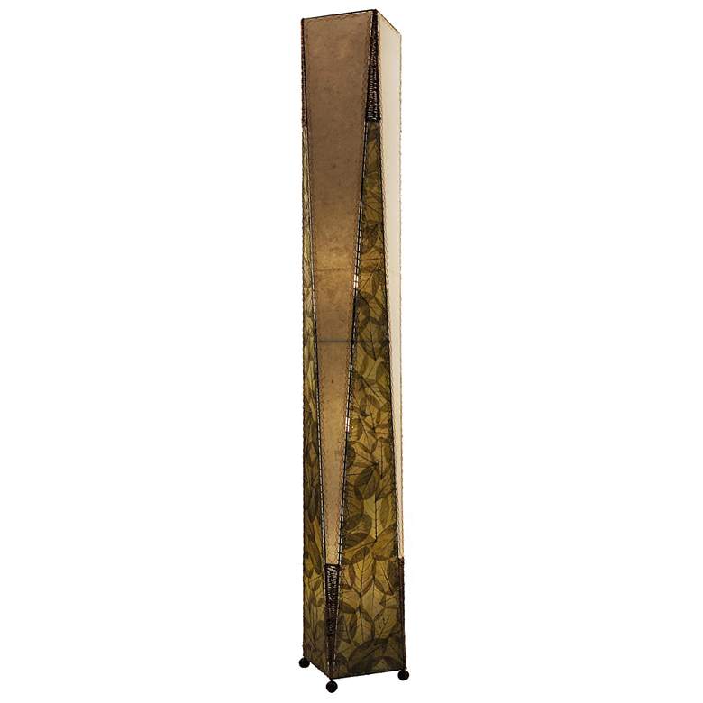 Image 1 Eangee Trapezoid Green Hand-Made Paper Giant Floor Lamp
