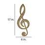Eangee Treble Clef 17" High Gold Music Note Wall Decor
