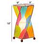 4_Eangee Twist 18" High Multi-Color Coastal Cocoa Leaves Accent Lamp more views
