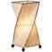 Eangee Twist 18" High White Cocoa Leaves Accent Table Lamp