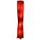 Eangee Twist 72" High Red Cocoa Leaves Cubed Floor Lamp