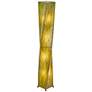 Thumbnail1 of Eangee Twist Green Cocoa Leaves Giant Tower Floor Lamp