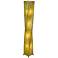 Eangee Twist Green Cocoa Leaves Giant Tower Floor Lamp