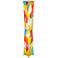 Eangee Twist Multi-Color Cocoa Leaves Giant Tower Floor Lamp