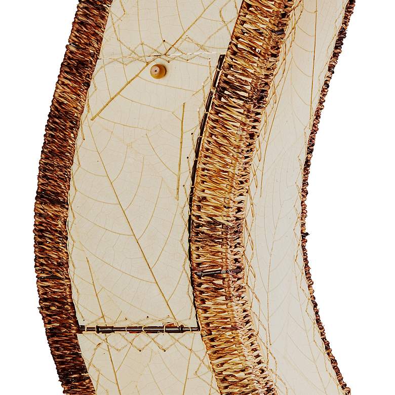 Image 3 Eangee Wave 72" Coastal Sea Blue Cocoa Leaves Giant Tower Floor Lamp more views