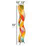 2_Eangee Wave 72" High Giant Tower Multi-Color Cocoa Leaf Floor Lamp more views