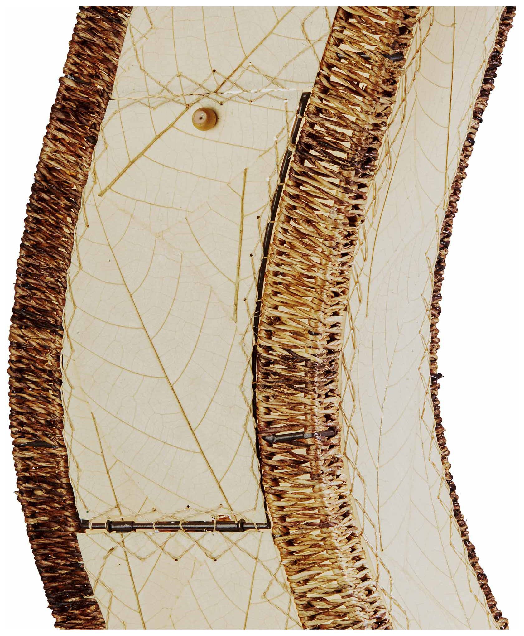 Image 5 Eangee Wave 72" High Orange Cocoa Leaves  Giant Tower Floor Lamp more views