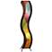 Eangee Wave Multi-Color Cocoa Leaves Large Tower Floor Lamp