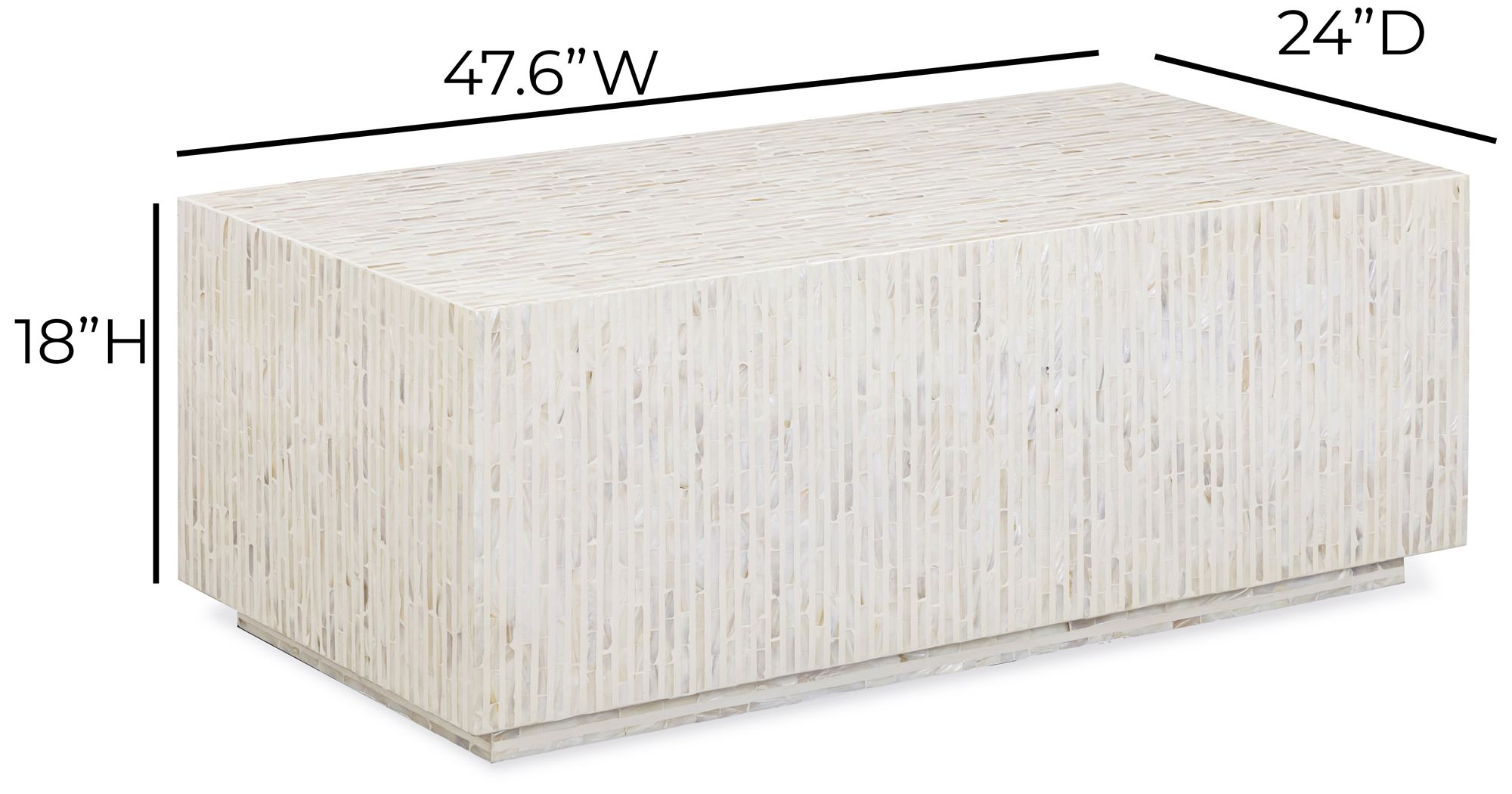 Earl Cream Mother of Pearl Coffee Table