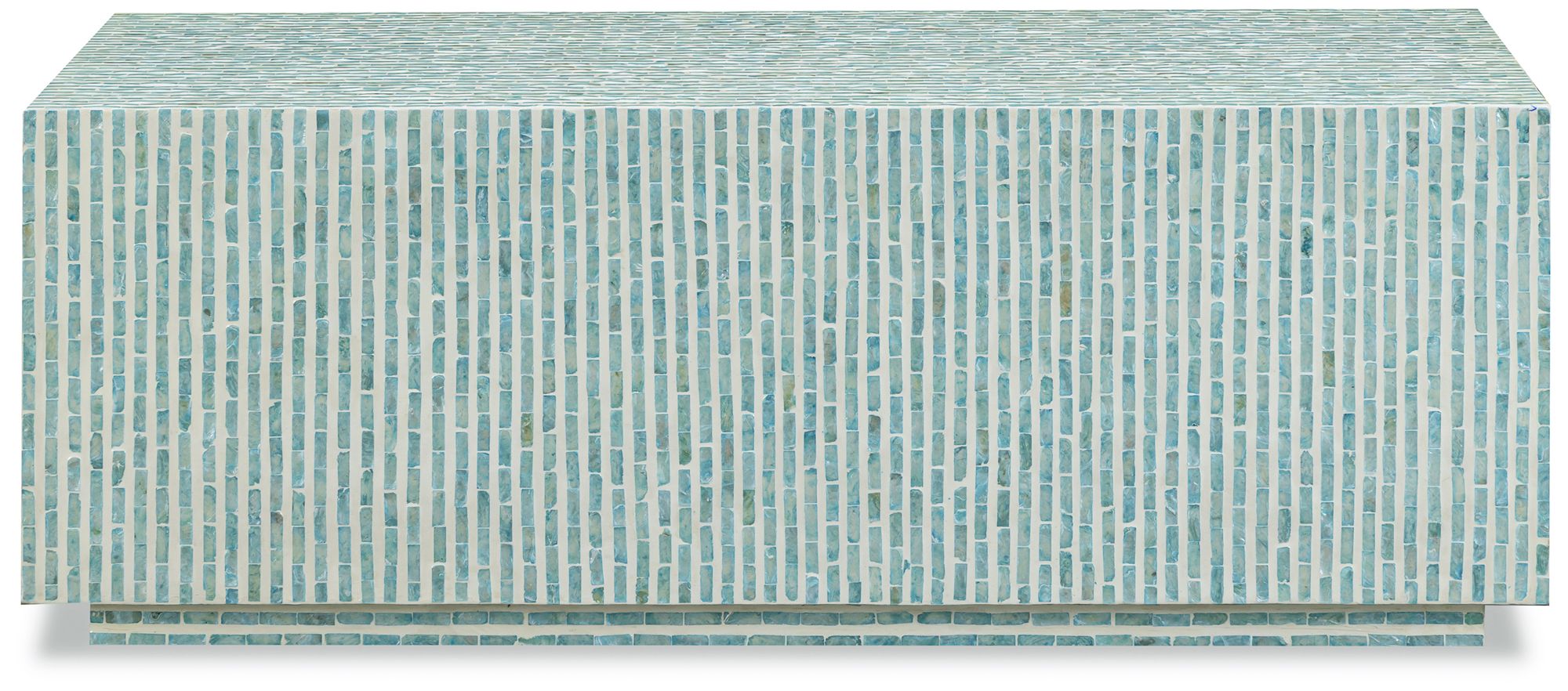 Earl Light Blue Capiz Shell Coffee Table