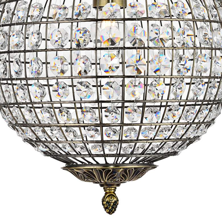 Image 2 Earlene 12" Wide Antique Bronze Globe Mini Pendant more views