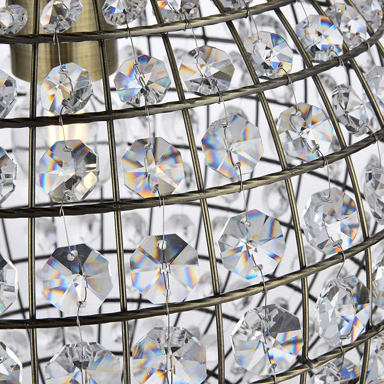 Image 4 Earlene 12" Wide Antique Bronze Globe Mini Pendant more views