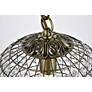 4_Earlene 12" Wide Antique Bronze Globe Mini Pendant more views