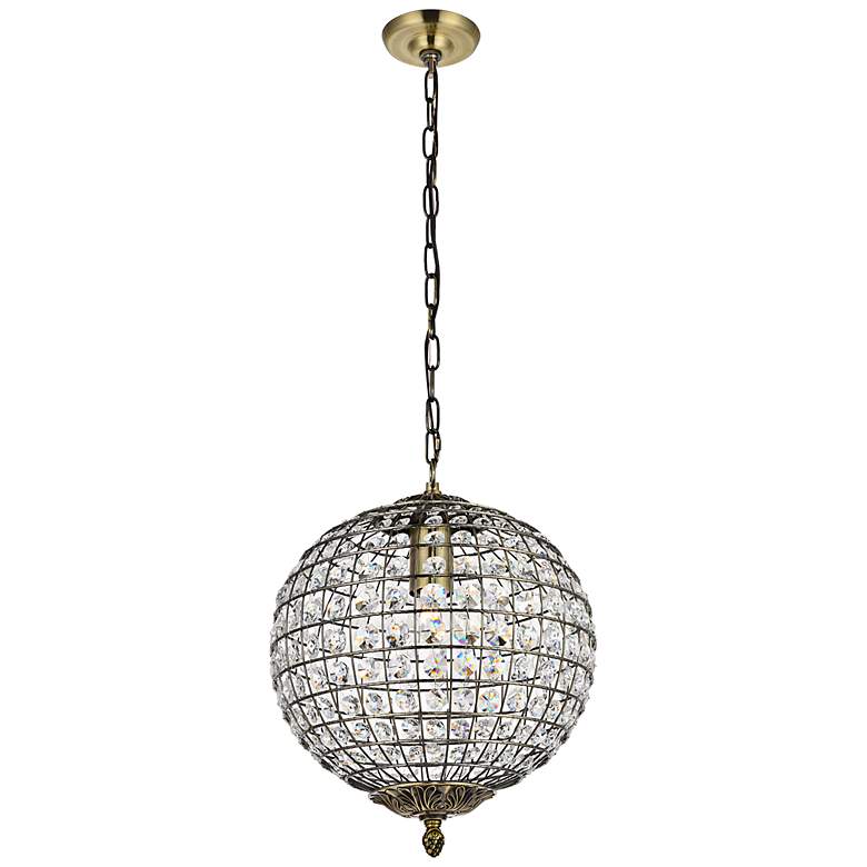 Image 7 Earlene 12" Wide Antique Bronze Globe Mini Pendant more views