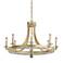 Early American 31" Wide Round 8-Light Chandelier