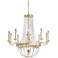 Early American 33 Wide Crystal 10-Light Chandelier