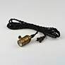 3_Early Electric 1-Light 2.25" Wide Black/Antique Brass Pendant Light more views