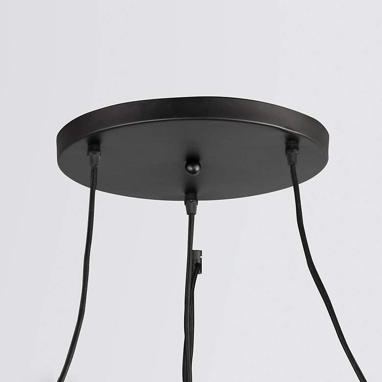 Image 4 Early Electric 11 3/4" Wide Black Multi-Light Pendant more views