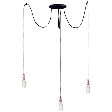 Early Electric 11 3/4" Wide Black Multi-Light Pendant