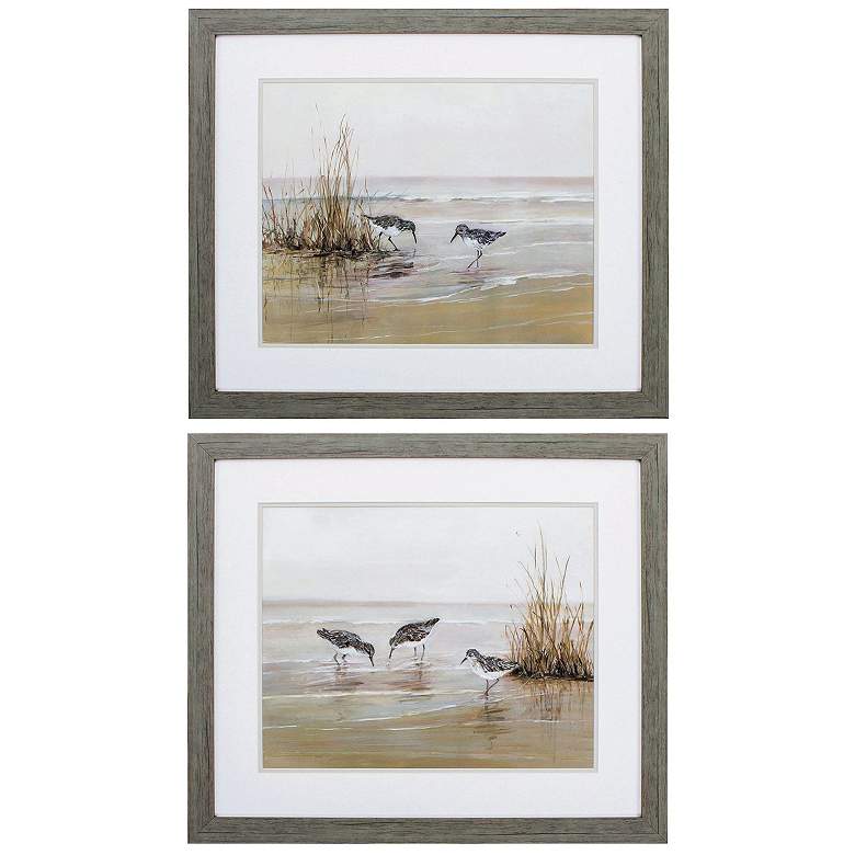 Image 1 Early Risers 28"W x 24"H Framed Art Set of 2