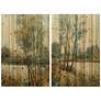 2_Early Spring 1 and 2 36"H 2-Piece Print Wood Wall Art Set