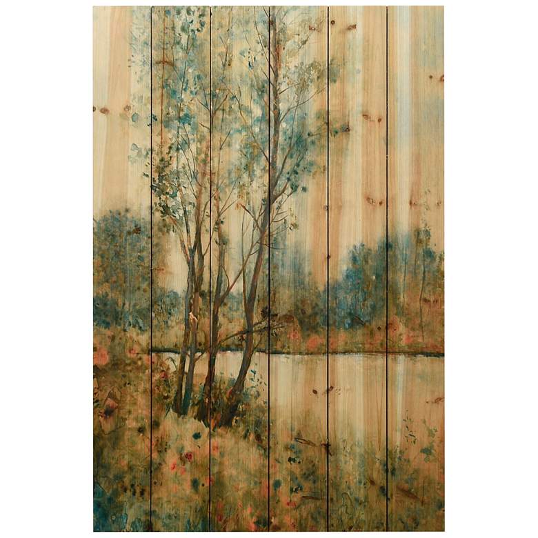 Image 2 Early Spring 2 36" High Giclee Print Solid Wood Wall Art
