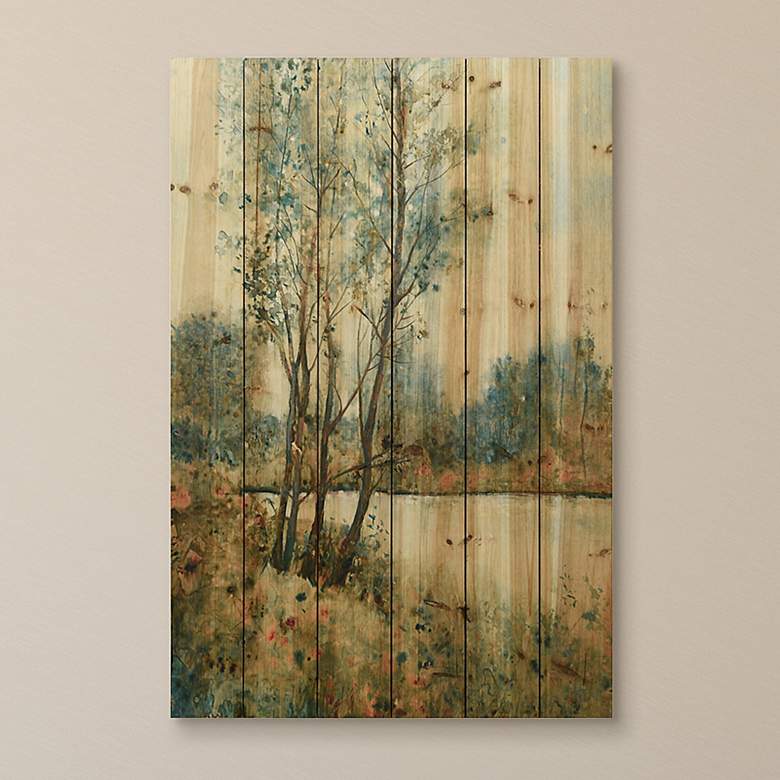 Image 1 Early Spring 2 36" High Giclee Print Solid Wood Wall Art