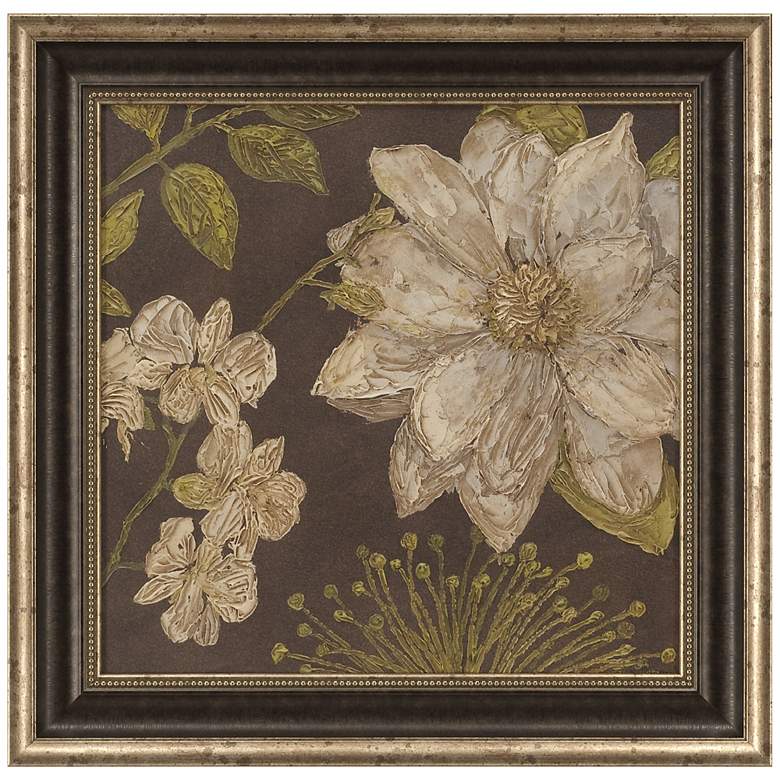 Image 1 Earth and Floral I 25 1/2 inch Square Flower Wall Art