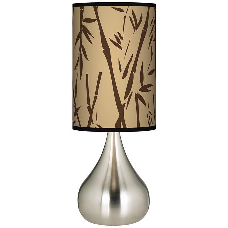 Image 1 Earth Bamboo Giclee Big Kiss Table Lamp
