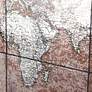 Earth Glass Rustic Atlas 55"W Rectangular Framed Wall Art