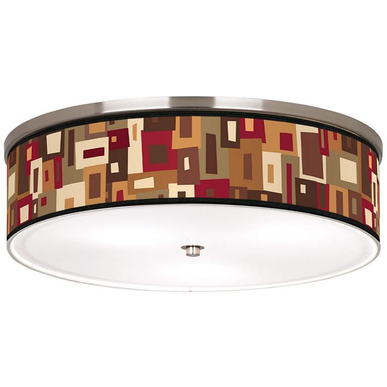 Image 1 Earth Palette Nickel 20 1/4" Wide Ceiling Light