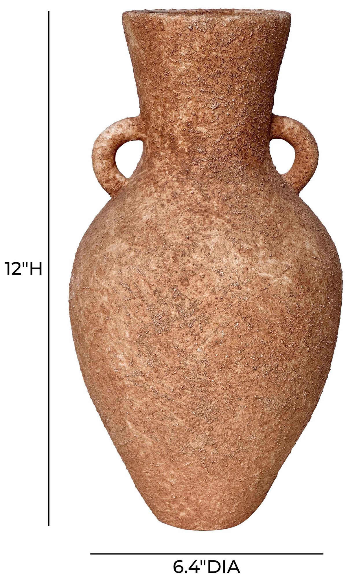 Image 3 Earthenware Roman Vase with Handles more views