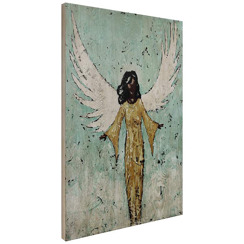 Image 5 Earthly Angel II 36" High Giclee Printed Wood Wall Art more views