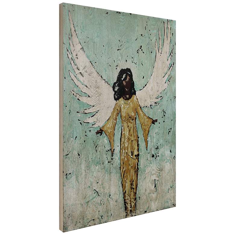 Image 5 Earthly Angel II 36 inch High Giclee Printed Wood Wall Art more views