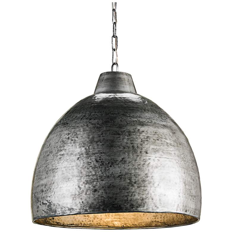 Image 2 Earthshine Wrought Iron Dome 22" Wide Pendant Light