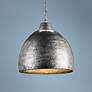 Earthshine Wrought Iron Dome 22" Wide Pendant Light