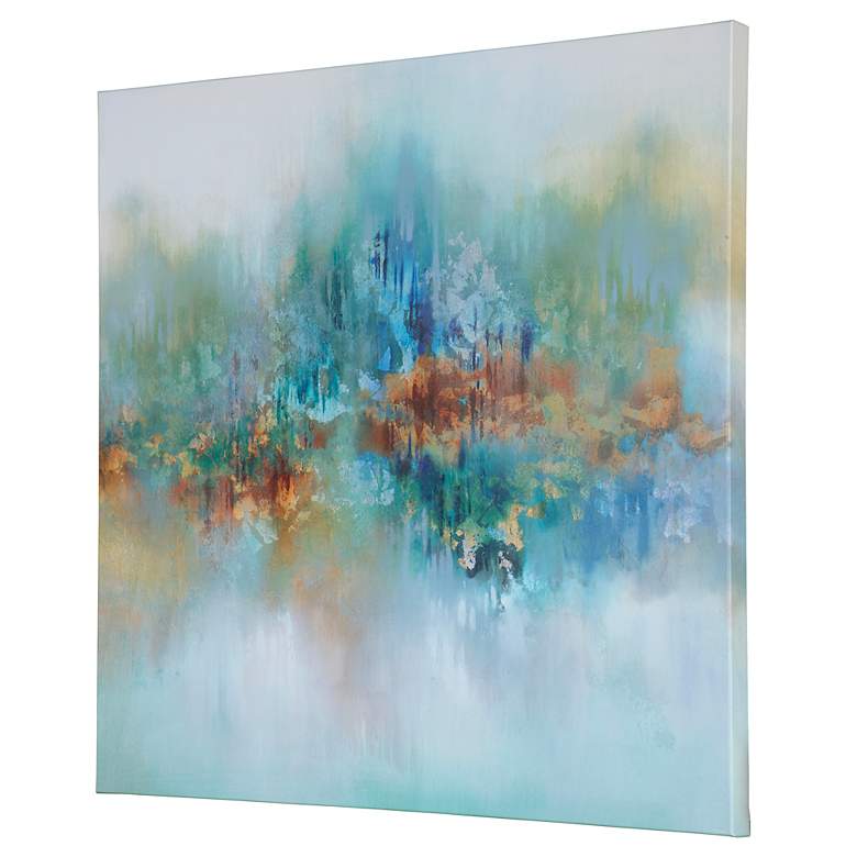 Image 4 Earthtones 36" Square Frameless Giclee Canvas Wall Art more views