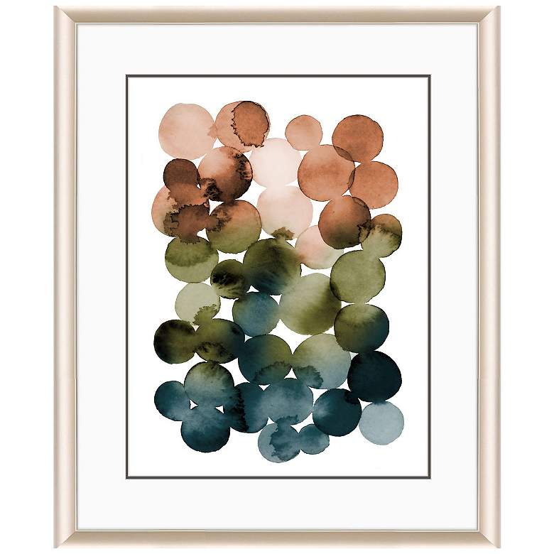 Image 1 Earthy Circles 26"W x 32"H Framed Art