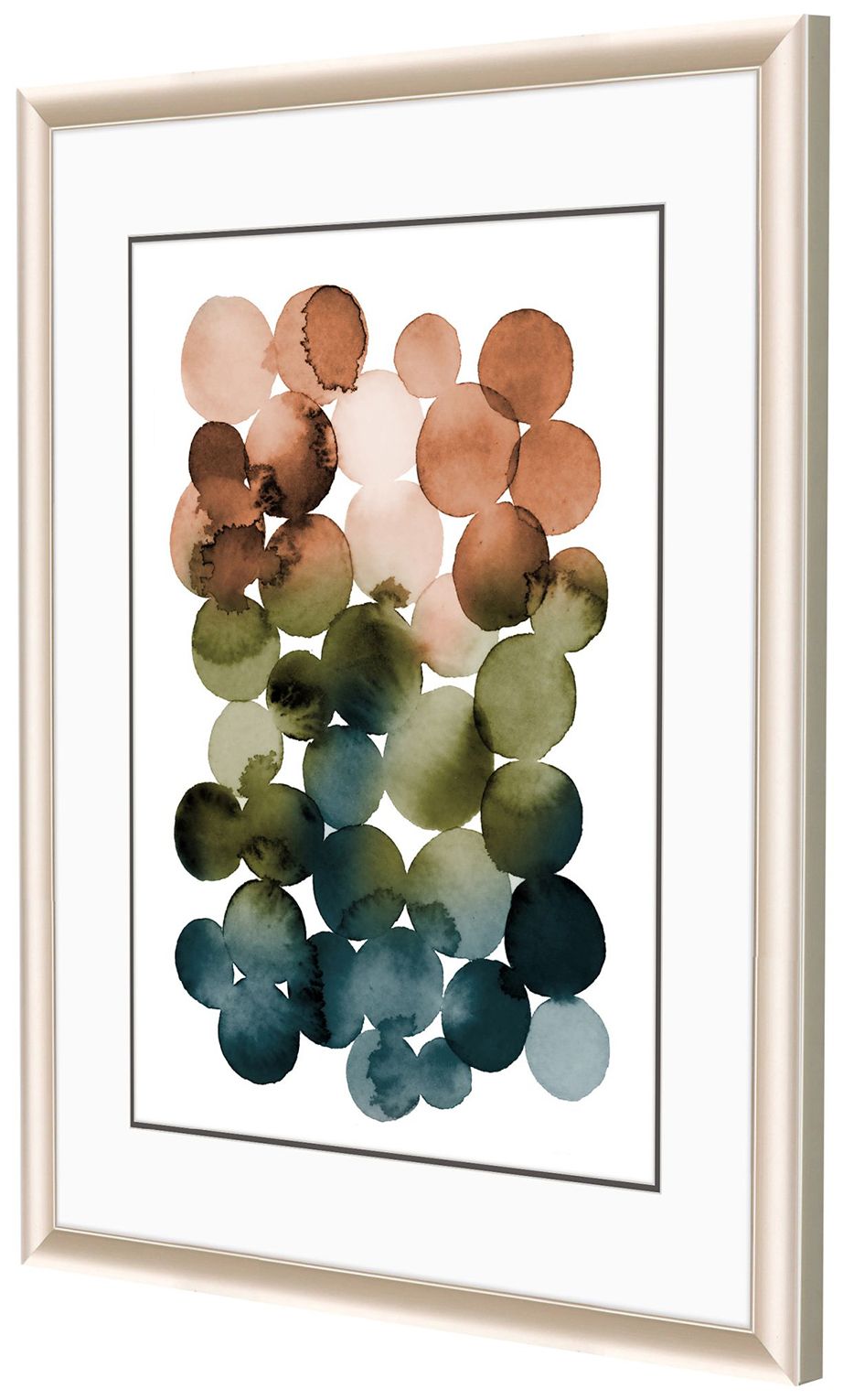 Image 2 Earthy Circles 26"W x 32"H Framed Art more views