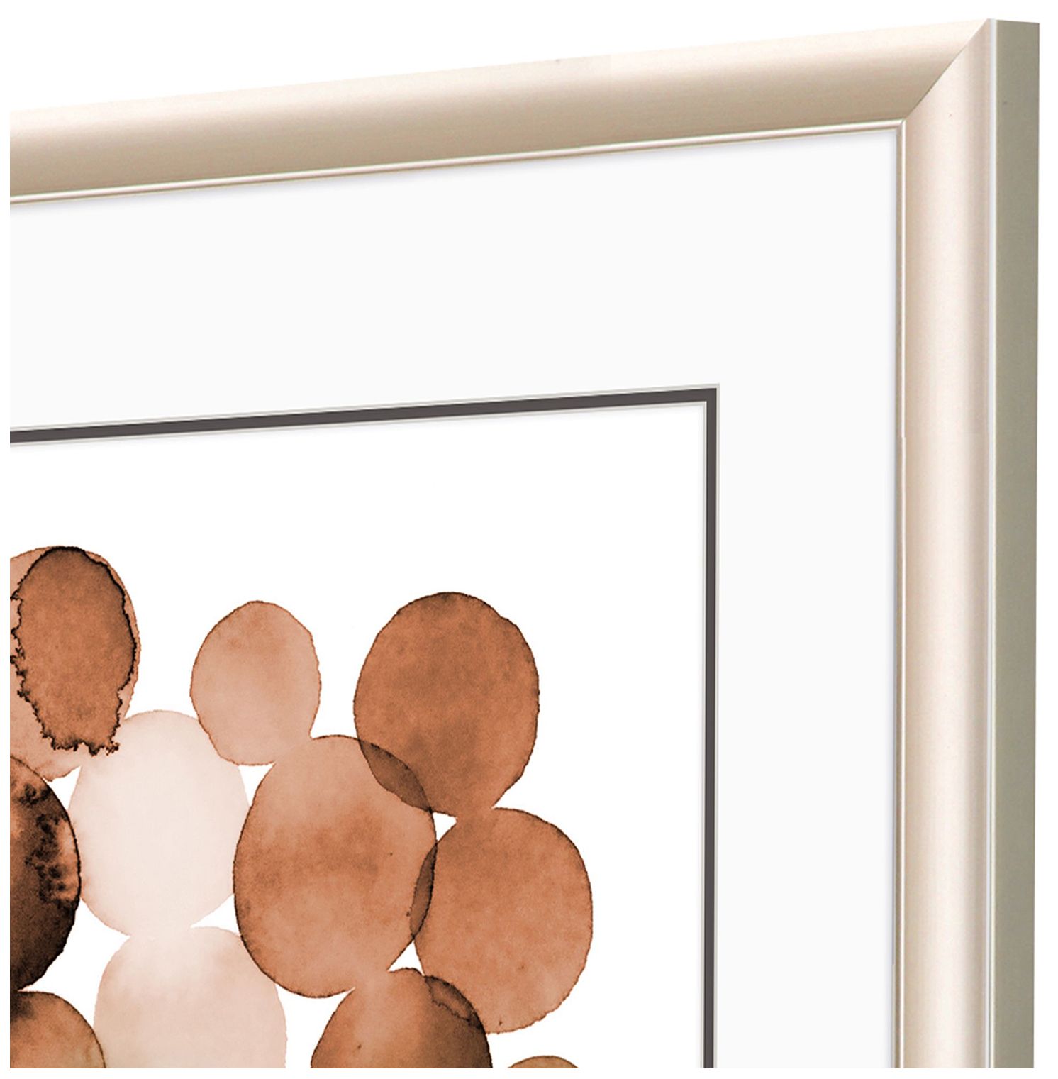 Image 3 Earthy Circles 26"W x 32"H Framed Art more views