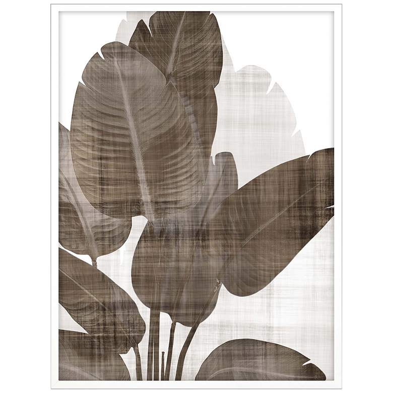 Image 2 Earthy Palm II 50" High Shadow Box Giclee Framed Wall Art