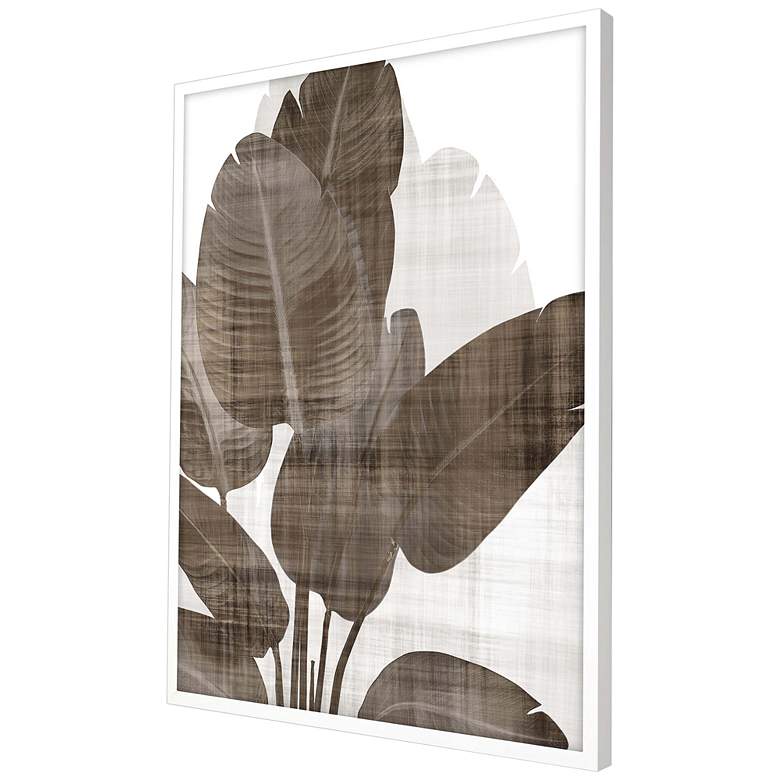Image 4 Earthy Palm II 50" High Shadow Box Giclee Framed Wall Art more views